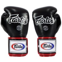 Fairtex BGV5 Боксерские Перчатки "Super Sparring" Черно-Бело-Красные
